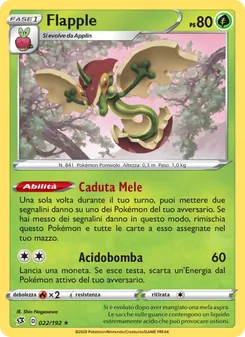 Carta Flapple dell'espansione Fragore Ribelle, numero 22/192