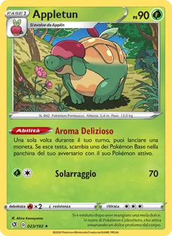Carta Appletun dell'espansione Fragore Ribelle, numero 23/192