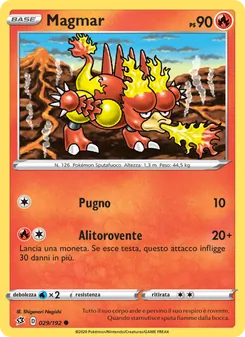 Carta Magmar dell'espansione Fragore Ribelle, numero 29/192