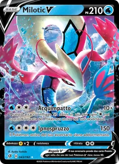 Carta Milotic V dell'espansione Fragore Ribelle, numero 43/192