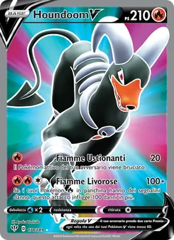 Carta Houndoom V dell'espansione Fiamme Oscure, numero 178/189