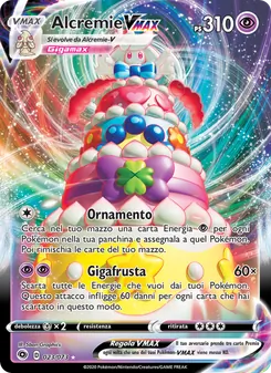 Carta Alcremie VMAX dell'espansione Futuri Campioni, numero 23/73