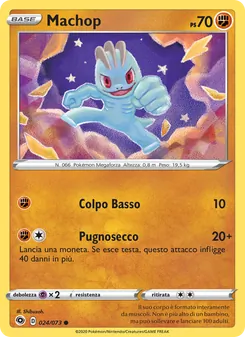 Carta Machop dell'espansione Futuri Campioni, numero 24/73
