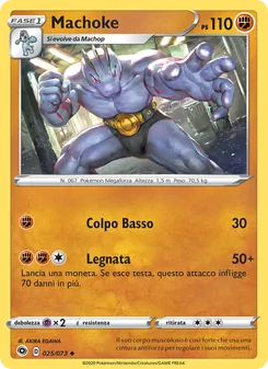 Carta Machoke dell'espansione Futuri Campioni, numero 25/73