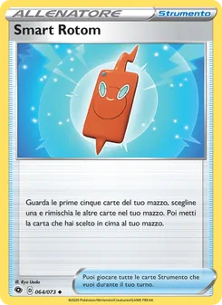 Carta Smart Rotom dell'espansione Futuri Campioni, numero 64/73