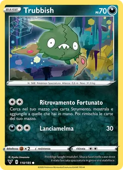 Carta Trubbish dell'espansione Voltaggio Sfolgorante, numero 110/185