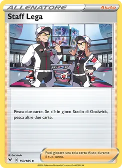 Carta Staff Lega dell'espansione Voltaggio Sfolgorante, numero 153/185