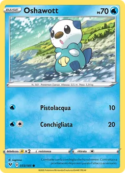 Carta Oshawott dell'espansione Voltaggio Sfolgorante, numero 33/185