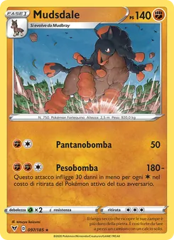 Carta Mudsdale dell'espansione Voltaggio Sfolgorante, numero 97/185
