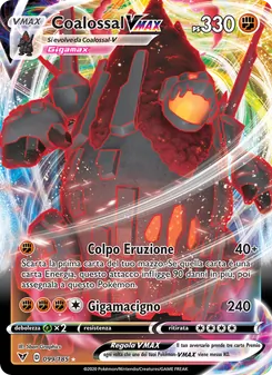 Carta Coalossal VMAX dell'espansione Voltaggio Sfolgorante, numero 99/185