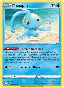 Carta Manaphy dell'espansione Destino Splendente, numero 24/72