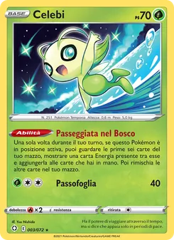 Carta Celebi dell'espansione Destino Splendente, numero 3/72