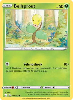 Carta Bellsprout dell'espansione Stili di Lotta, numero 1/163