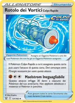Carta Rotolo dei Vortici Colpo Rapido dell'espansione Stili di Lotta, numero 131/163