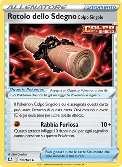 Carta Rotolo dello Sdegno Colpo Singolo dell'espansione Stili di Lotta, numero 133/163