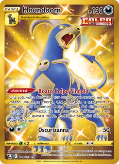 Carta Houndoom dell'espansione Stili di Lotta, numero 179/163