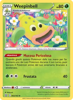 Carta Weepinbell dell'espansione Stili di Lotta, numero 2/163