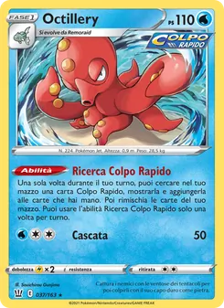 Carta Octillery dell'espansione Stili di Lotta, numero 37/163