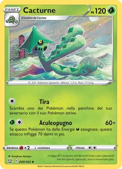 Carta Cacturne dell'espansione Stili di Lotta, numero 5/163