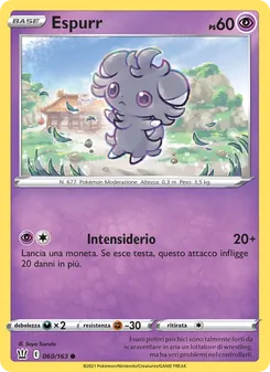 Carta Espurr dell'espansione Stili di Lotta, numero 60/163