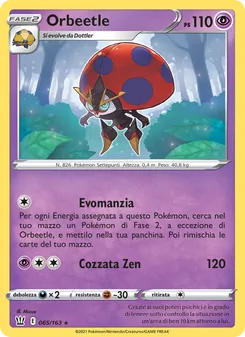 Carta Orbeetle dell'espansione Stili di Lotta, numero 65/163