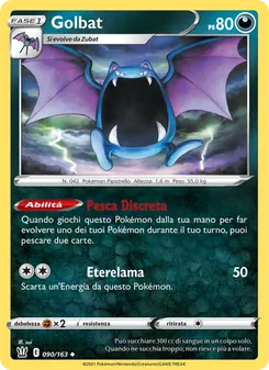Carta Golbat dell'espansione Stili di Lotta, numero 90/163