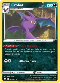 Carta Crobat dell'espansione Stili di Lotta, numero 91/163