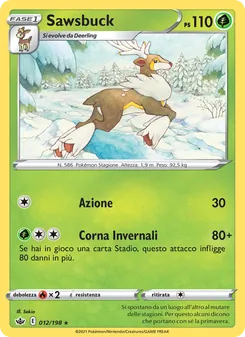 Carta Sawsbuck dell'espansione Regno Glaciale, numero 12/198