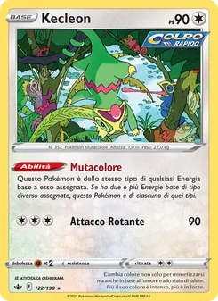 Carta Kecleon dell'espansione Regno Glaciale, numero 122/198
