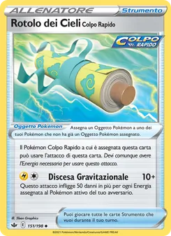 Carta Rotolo dei Cieli Colpo Rapido dell'espansione Regno Glaciale, numero 151/198