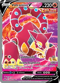 Carta Volcanion V dell'espansione Regno Glaciale, numero 162/198