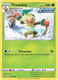 Carta Thwackey dell'espansione Regno Glaciale, numero 17/198
