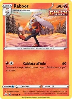 Carta Raboot dell'espansione Regno Glaciale, numero 27/198