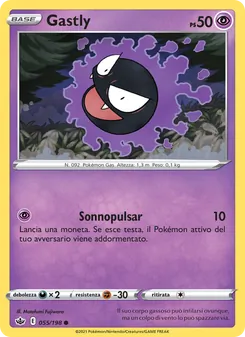 Carta Gastly dell'espansione Regno Glaciale, numero 55/198