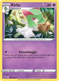 Carta Kirlia dell'espansione Regno Glaciale, numero 60/198