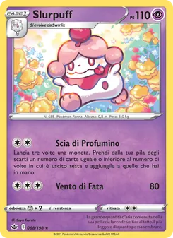 Carta Slurpuff dell'espansione Regno Glaciale, numero 68/198