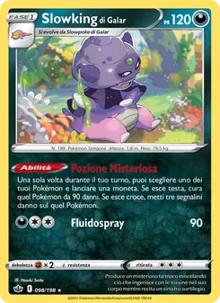 Carta Slowking di Galar dell'espansione Regno Glaciale, numero 98/198