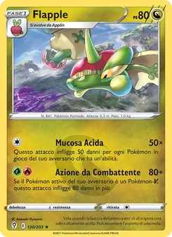 Carta Flapple dell'espansione Evoluzioni Eteree, numero 120/203