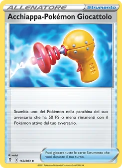 Carta Acchiappa-Pokémon Giocattolo dell'espansione Evoluzioni Eteree, numero 163/203