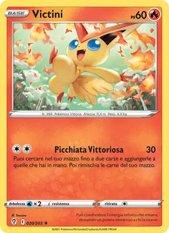 Carta Victini dell'espansione Evoluzioni Eteree, numero 20/203