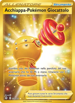 Carta Acchiappa-Pokémon Giocattolo dell'espansione Evoluzioni Eteree, numero 233/203