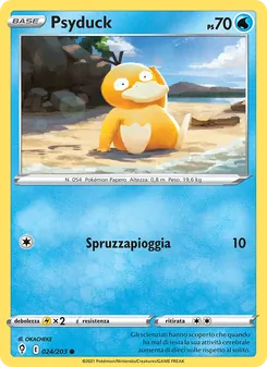 Carta Psyduck dell'espansione Evoluzioni Eteree, numero 24/203