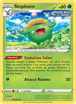 Carta Skiploom dell'espansione Evoluzioni Eteree, numero 3/203