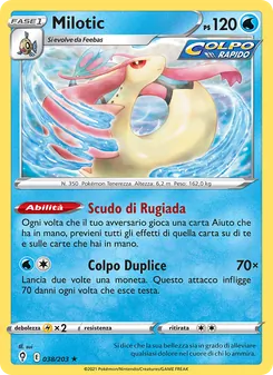 Carta Milotic dell'espansione Evoluzioni Eteree, numero 38/203