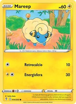 Carta Mareep dell'espansione Evoluzioni Eteree, numero 54/203