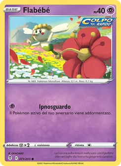 Carta Flabébé dell'espansione Evoluzioni Eteree, numero 71/203