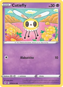 Carta Cutiefly dell'espansione Evoluzioni Eteree, numero 78/203