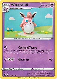 Carta Wigglytuff dell'espansione Colpo Fusione, numero 111/264