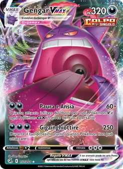Carta Gengar VMAX dell'espansione Colpo Fusione, numero 157/264