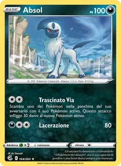Carta Absol dell'espansione Colpo Fusione, numero 164/264